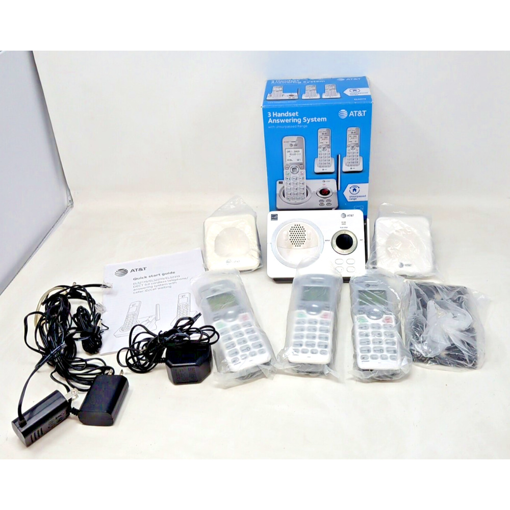 AT&T Cordless 3 Phone System EL52319 DECT 6.0 Answering System w/ Caller ID